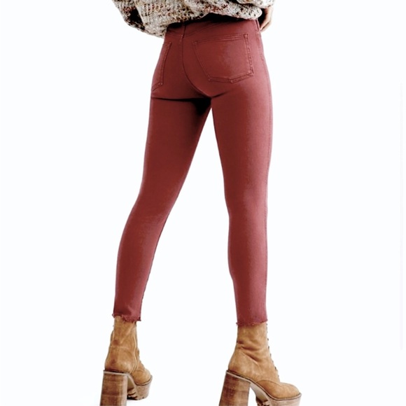 Free People Hi Waist Long Stretch Jeans NWT - Picture 12 of 14